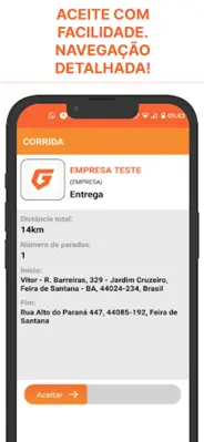 Giross para Entregadores android App screenshot 2